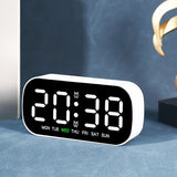 Electronic alarm clock with LED digital display