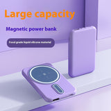5000mAh magnetic power bank wireless charger