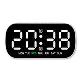 Electronic alarm clock with LED digital display
